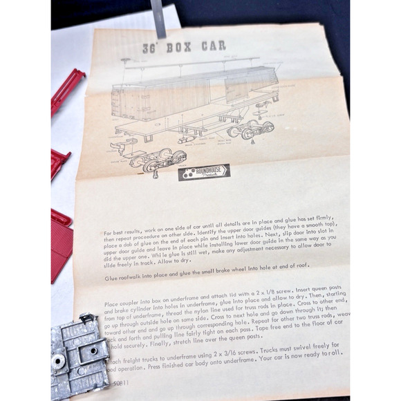 Roundhouse HO 36 Train Box Car Los Angeles Pacific BALLOON Route Original Box - Picture 15 of 16